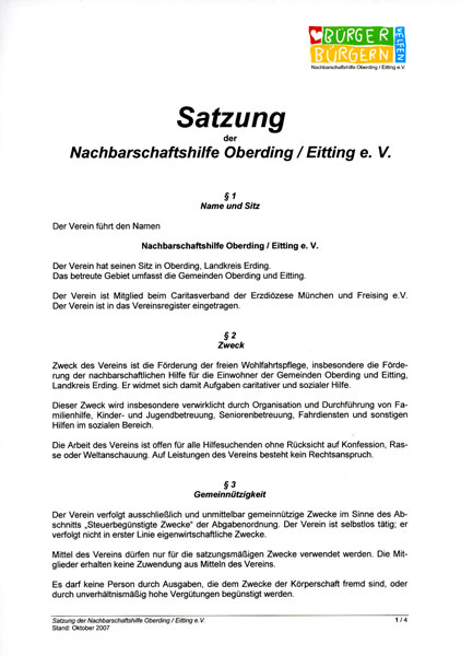 Satzung